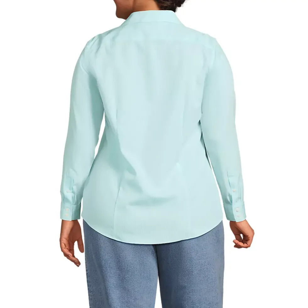 No Iron Button Front Shirt