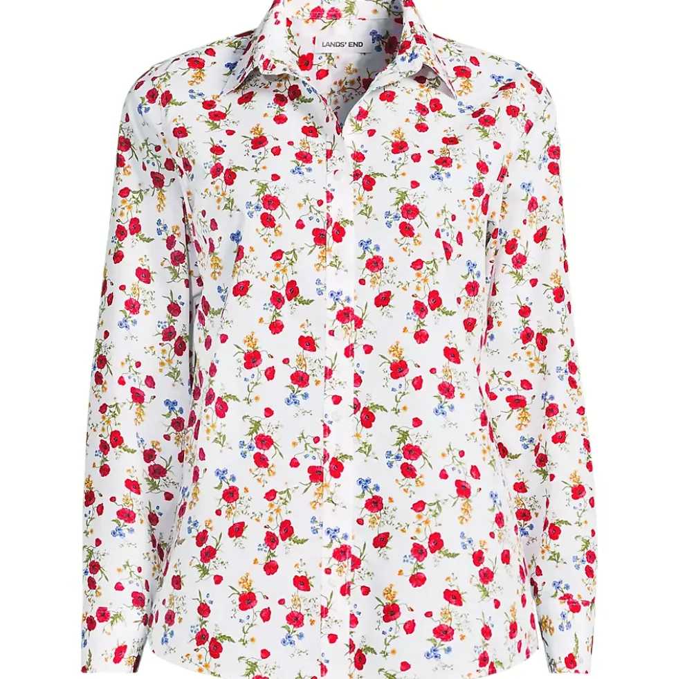 No Iron Button Front Shirt