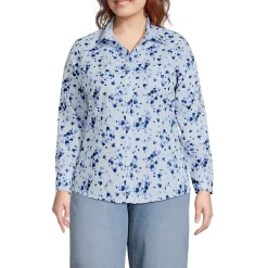 No Iron Button Front Shirt