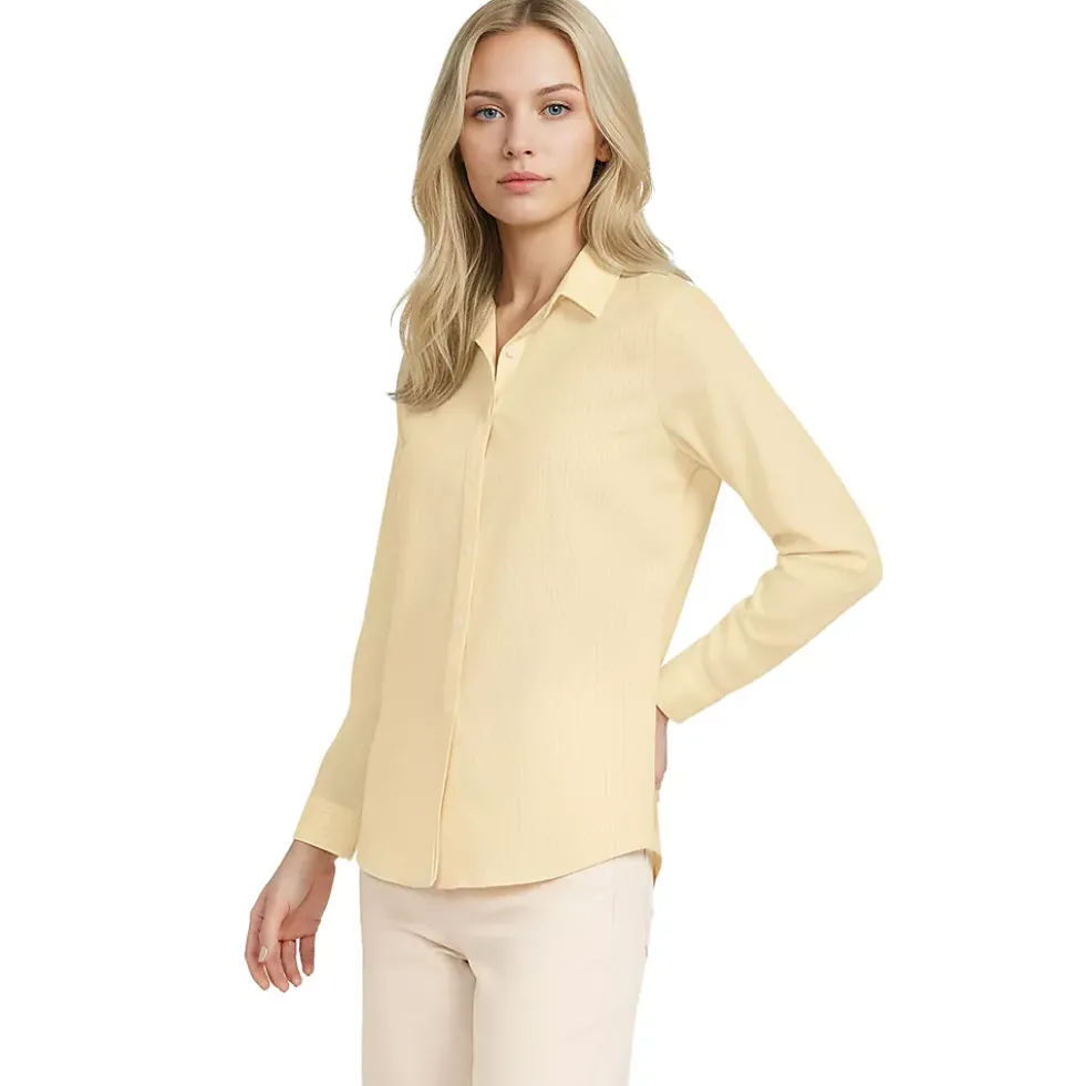 No Iron Button Front Shirt