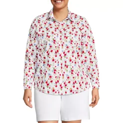 No Iron Button Front Shirt