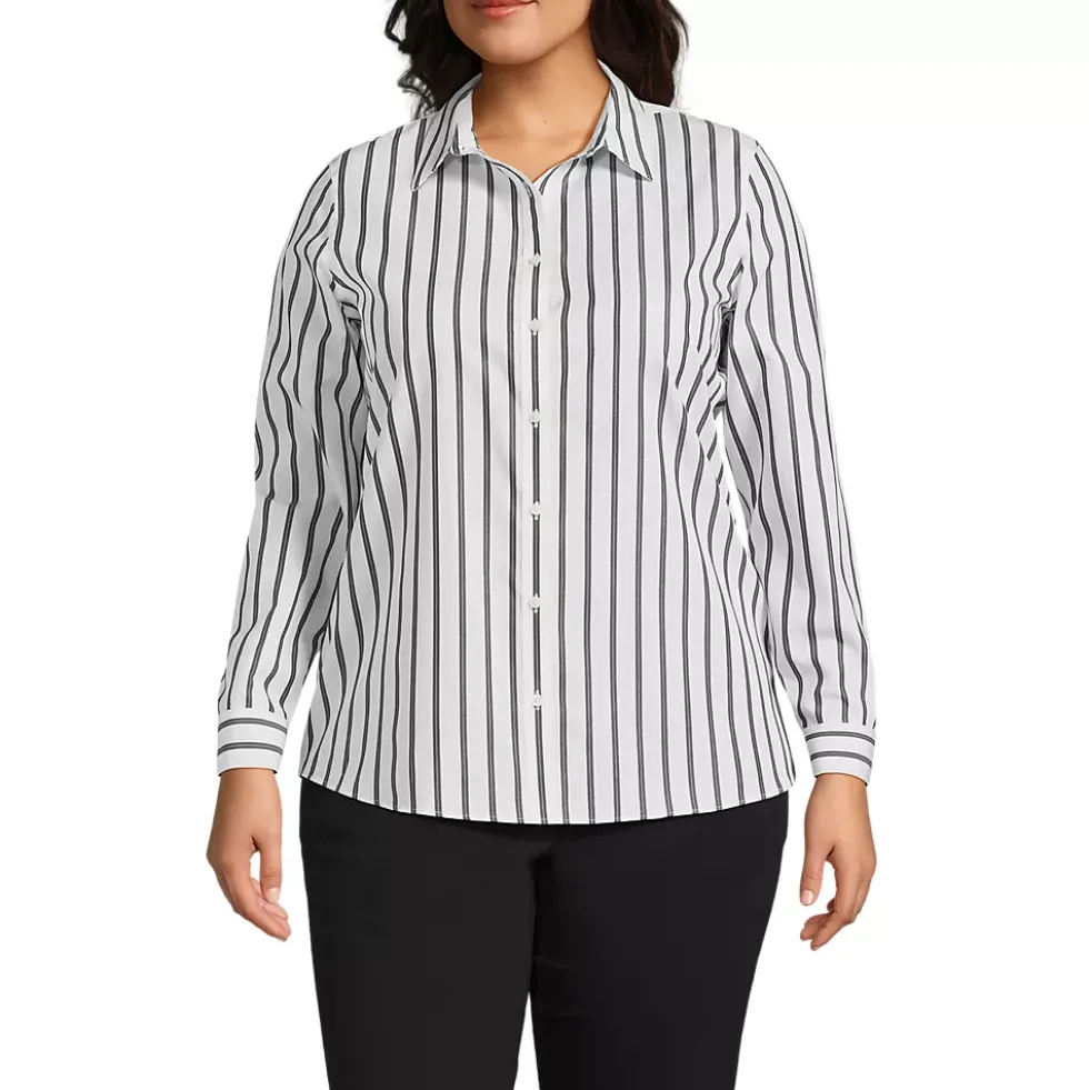 No Iron Button Front Shirt