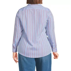 No Iron Button Front Shirt