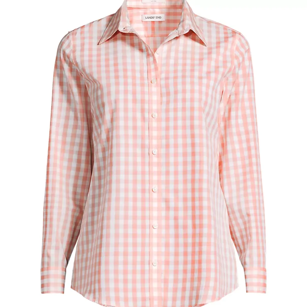 No Iron Button Front Shirt