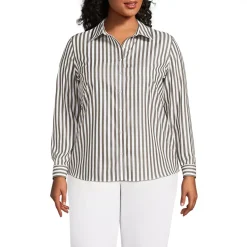 No Iron Button Front Shirt