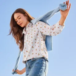 No Iron Button Front Shirt