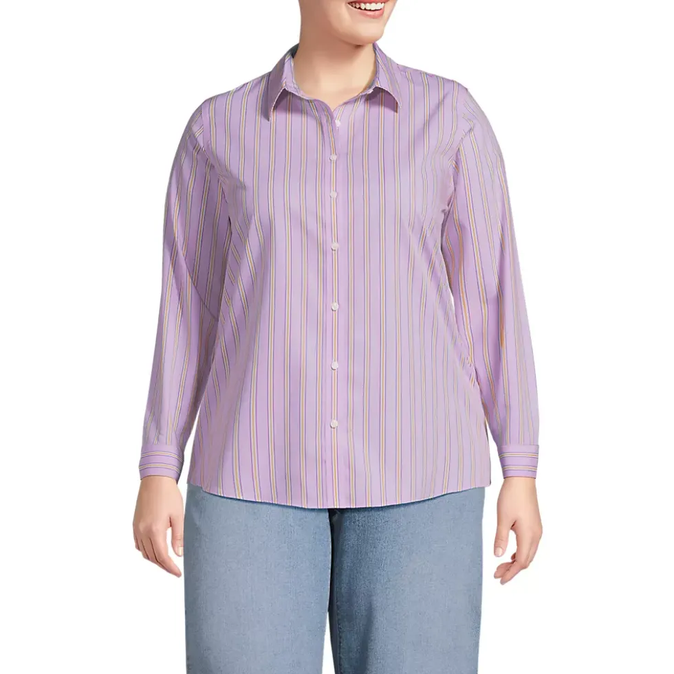 No Iron Button Front Shirt