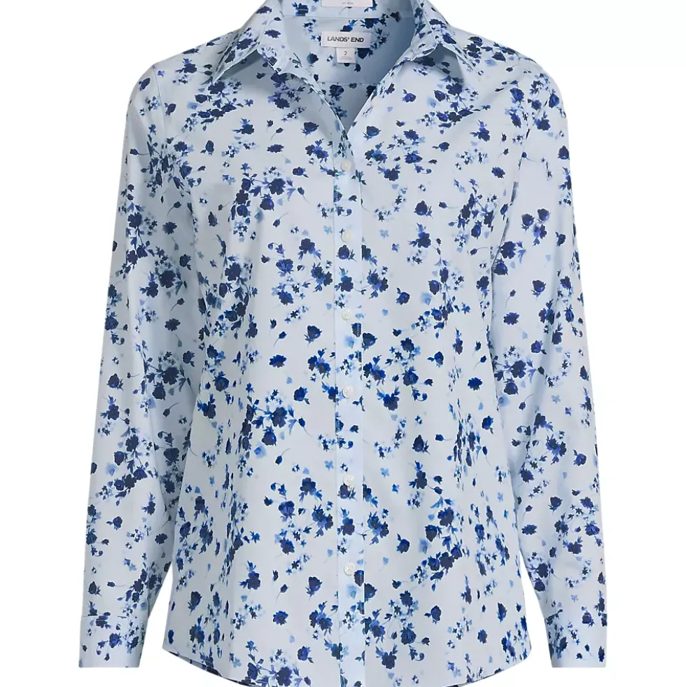 No Iron Button Front Shirt