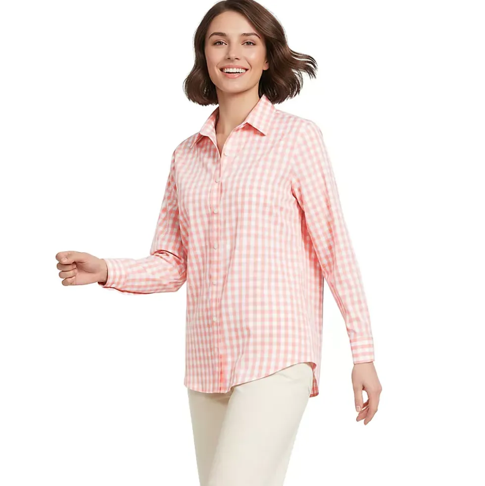 No Iron Button Front Shirt