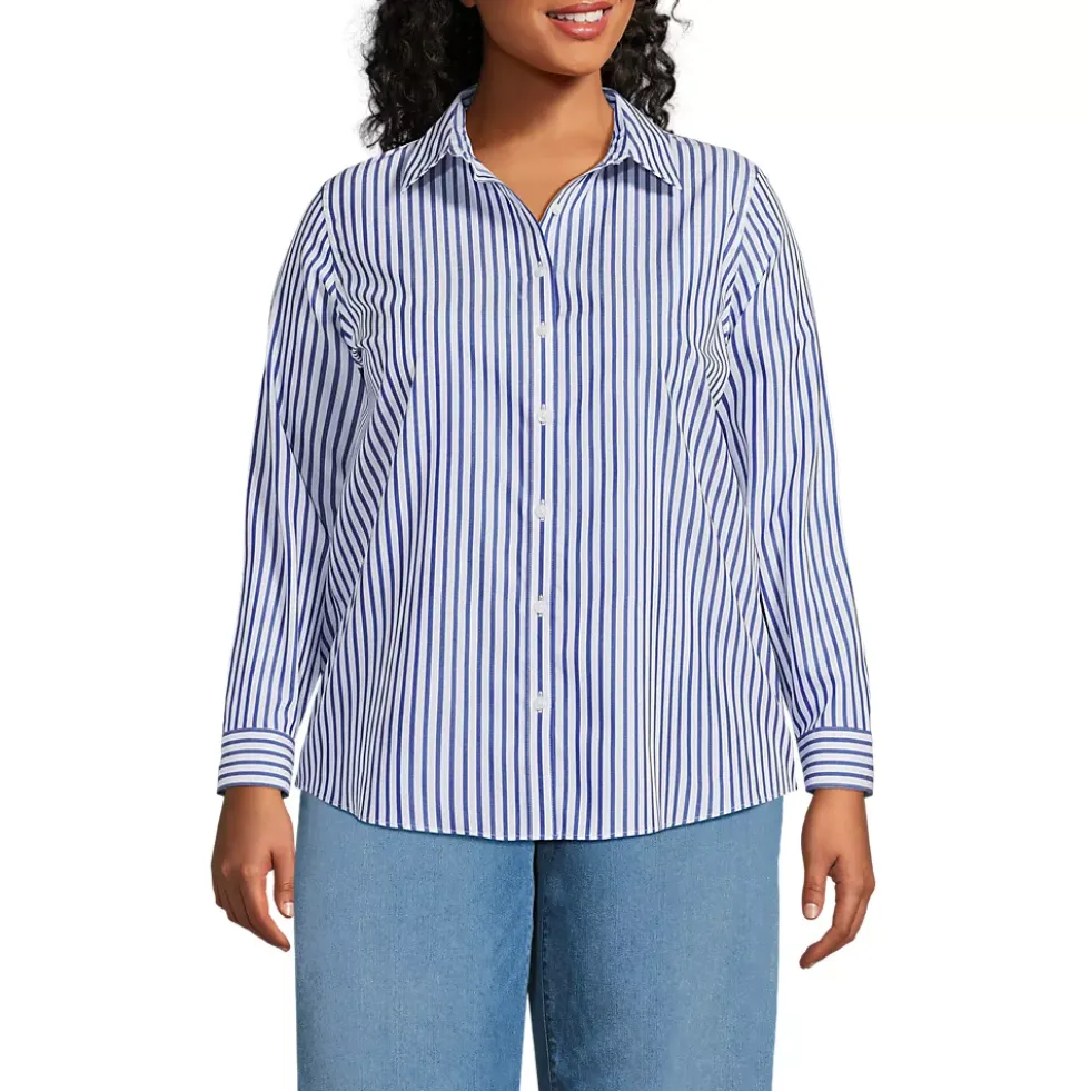 No Iron Button Front Shirt