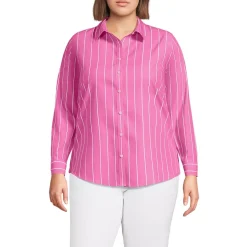 No Iron Button Front Shirt