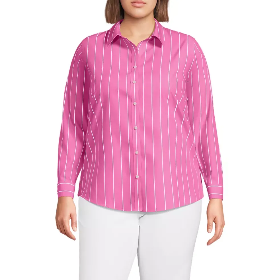 No Iron Button Front Shirt