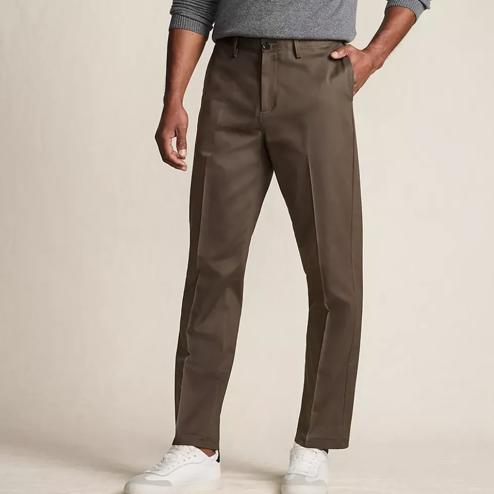 No Iron Comfort Waist Traditional Fit Chino Pant