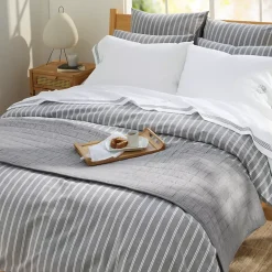 Oxford Yarn Dyed Cotton Reversible Duvet Cover
