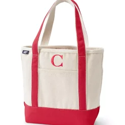 Pre-Monogrammed Letter A Canvas Tote Bag