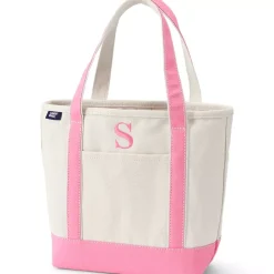 Pre-Monogrammed Letter A Canvas Tote Bag
