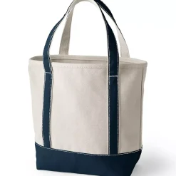 Pre-Monogrammed Letter A Canvas Tote Bag