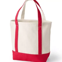 Pre-Monogrammed Letter A Canvas Tote Bag