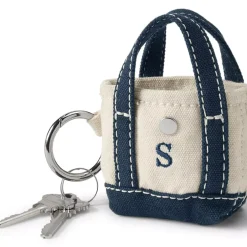 Pre-Monogrammed Letter A Micro Canvas Tote