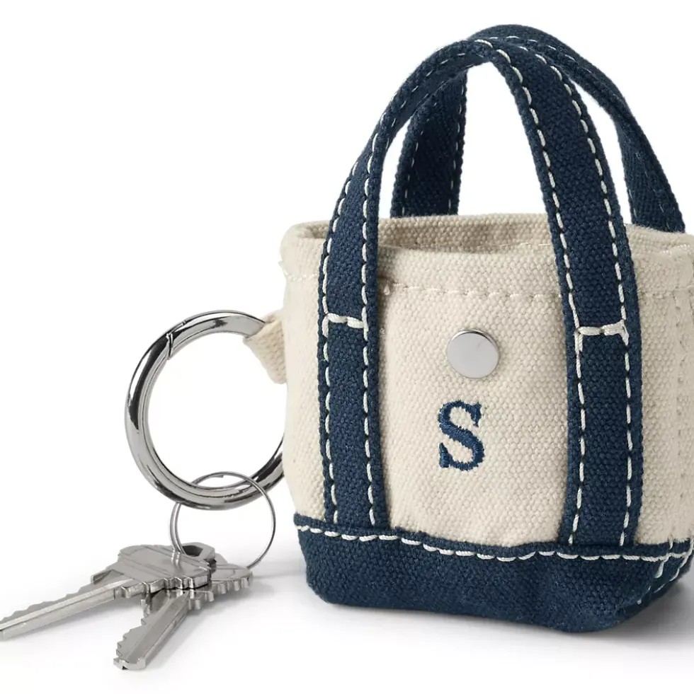 Pre-Monogrammed Letter A Micro Canvas Tote