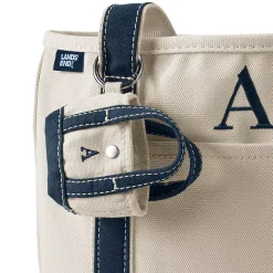 Pre-Monogrammed Letter A Micro Canvas Tote