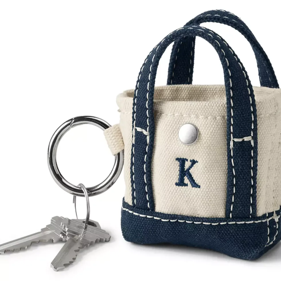 Pre-Monogrammed Letter A Micro Canvas Tote