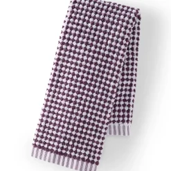 Quick-Dry Cotton Textured Gingham 6-Piece Towel Set