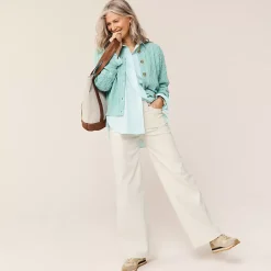 Recycled High Rise Wide Leg Denim Jeans