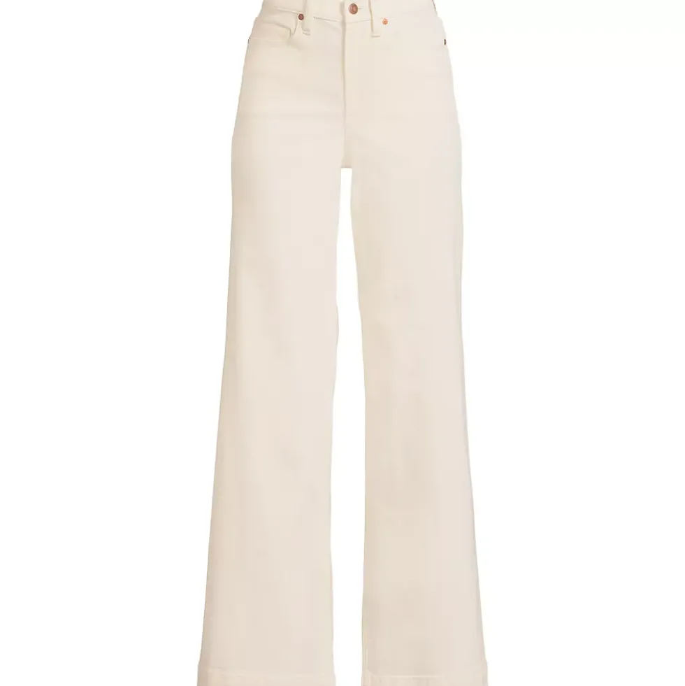 Recycled High Rise Wide Leg Denim Jeans