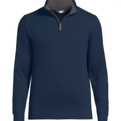 School Uniform Bedford Rib Quarter Zip Pullover Sweater