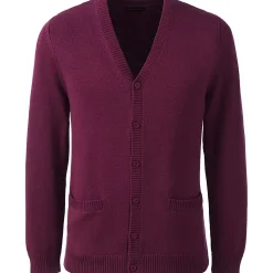 School Uniform Boys Cotton Modal Button Front Cardigan Sweater