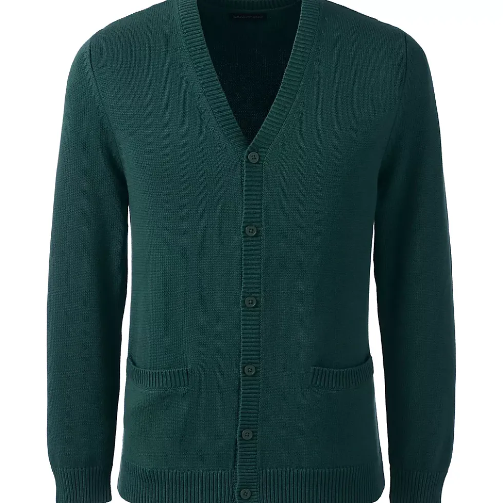 School Uniform Boys Cotton Modal Button Front Cardigan Sweater