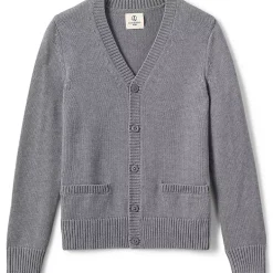 School Uniform Boys Cotton Modal Button Front Cardigan Sweater