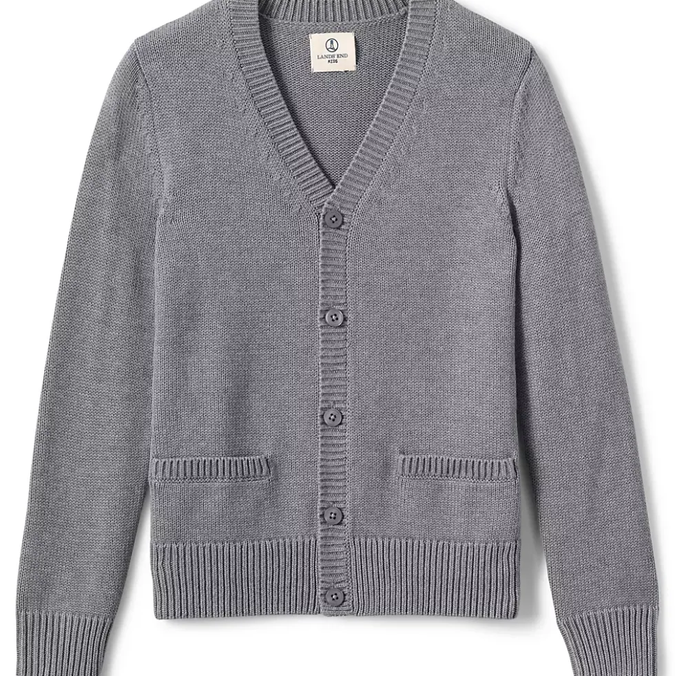 School Uniform Boys Cotton Modal Button Front Cardigan Sweater