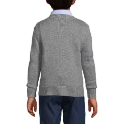 School Uniform Boys Cotton Modal Button Front Cardigan Sweater