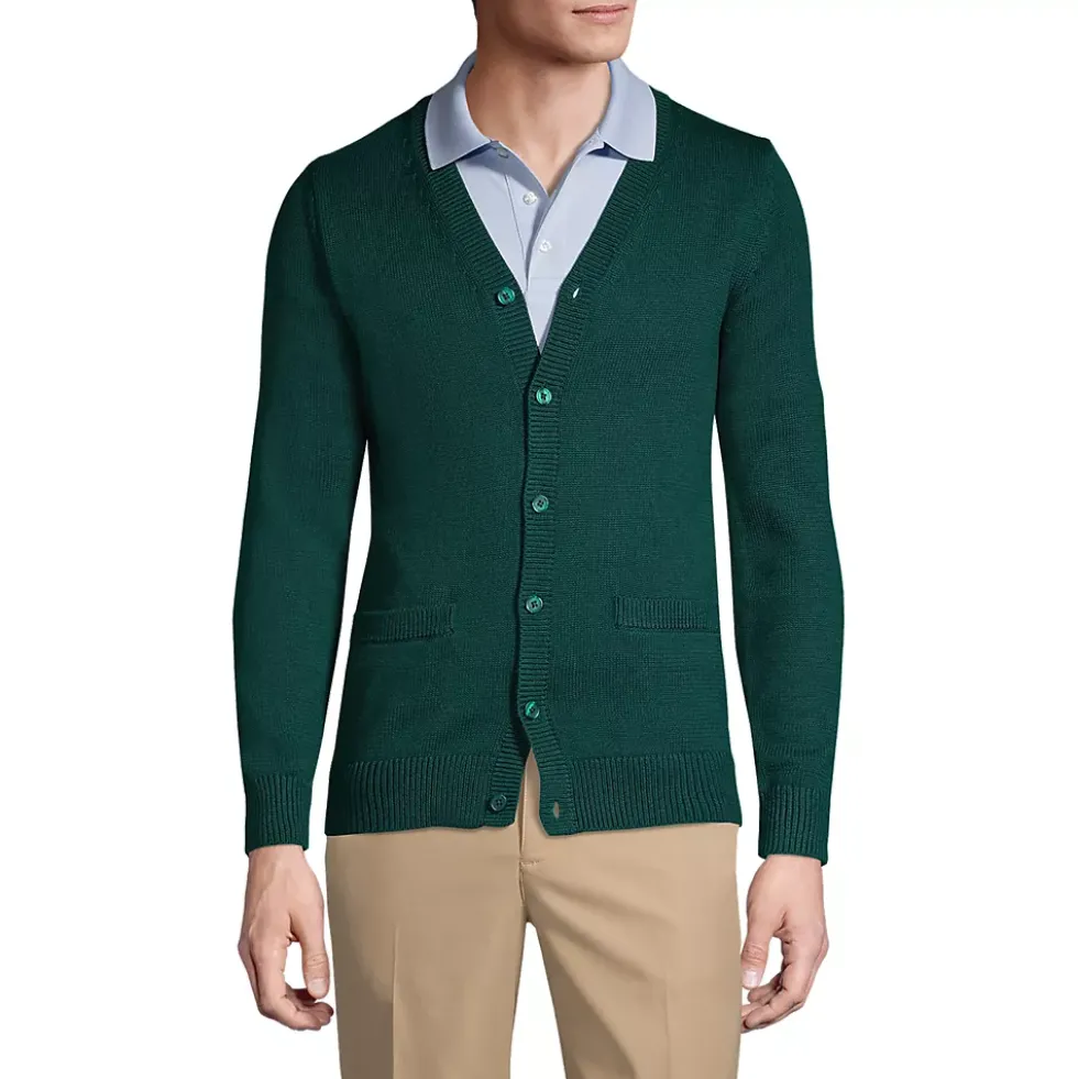 School Uniform Boys Cotton Modal Button Front Cardigan Sweater
