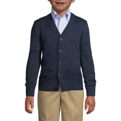 School Uniform Boys Cotton Modal Button Front Cardigan Sweater