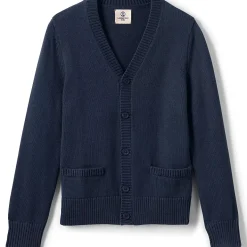 School Uniform Boys Cotton Modal Button Front Cardigan Sweater