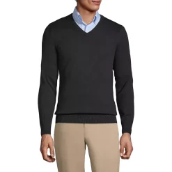 School Uniform Boys Cotton Modal Fine Gauge V-neck Sweater