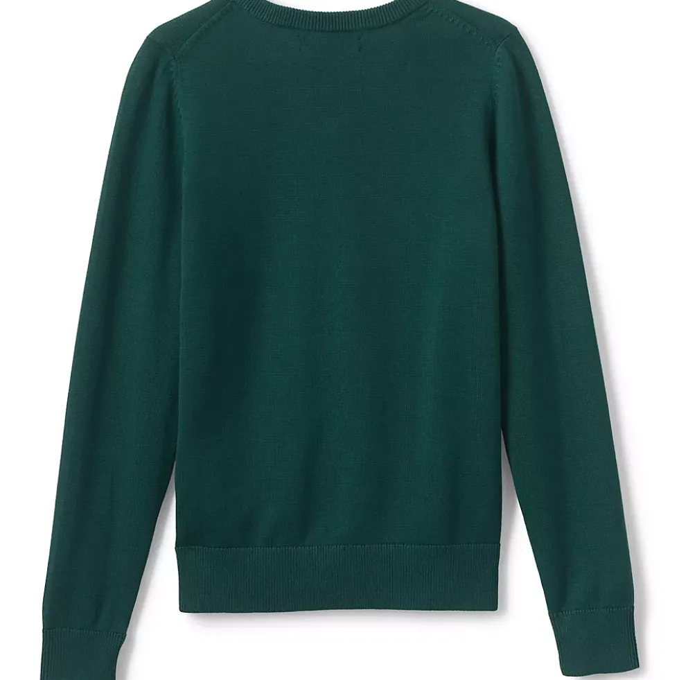 School Uniform Boys Cotton Modal Fine Gauge V-neck Sweater