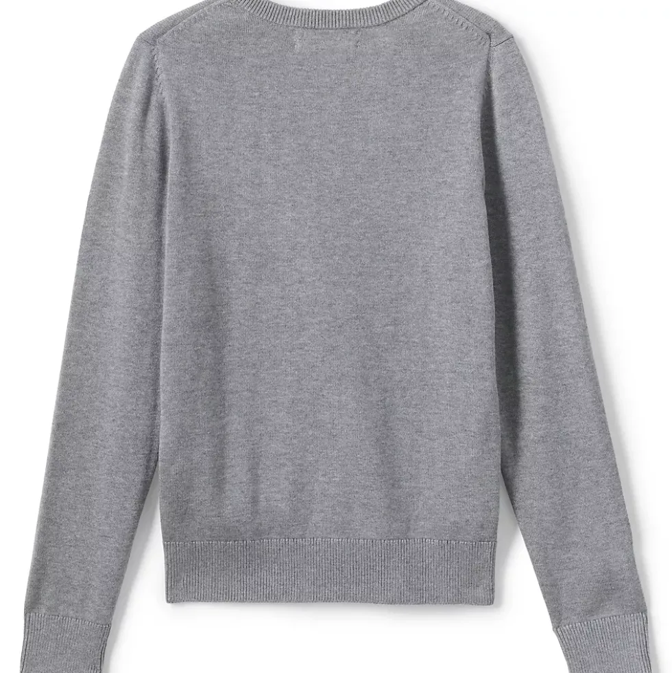 School Uniform Boys Cotton Modal Fine Gauge V-neck Sweater