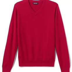 School Uniform Boys Cotton Modal Fine Gauge V-neck Sweater