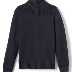 School Uniform Boys Cotton Modal Zip Front Cardigan Sweater