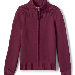 School Uniform Boys Cotton Modal Zip Front Cardigan Sweater