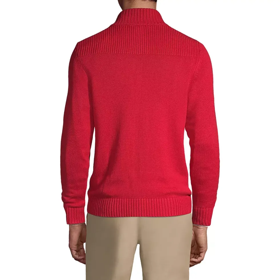 School Uniform Boys Cotton Modal Zip Front Cardigan Sweater