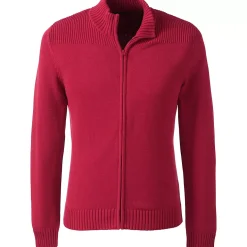 School Uniform Boys Cotton Modal Zip Front Cardigan Sweater