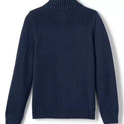 School Uniform Boys Cotton Modal Zip Front Cardigan Sweater
