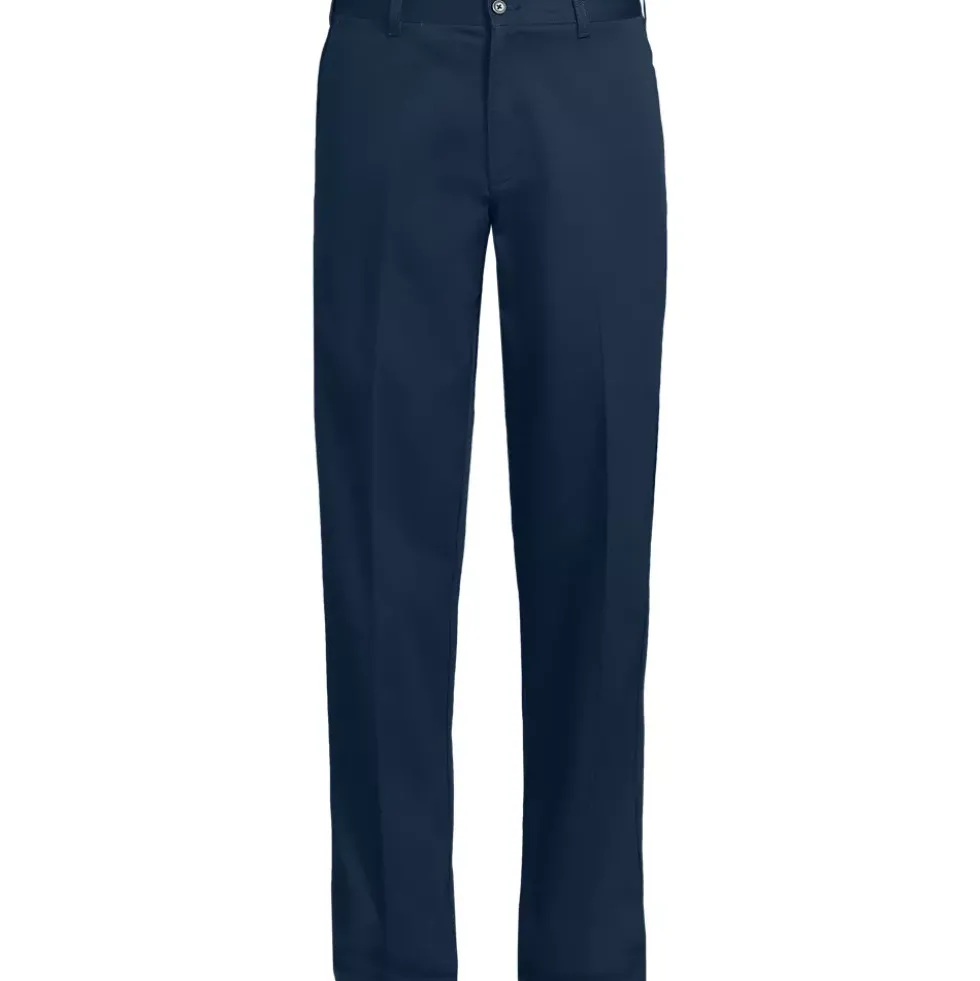 School Uniform Boys Iron Knee Blend Plain Front Chino Pants