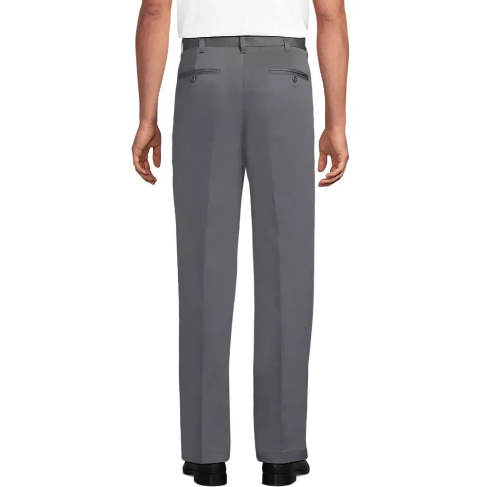 School Uniform Boys Iron Knee Blend Plain Front Chino Pants
