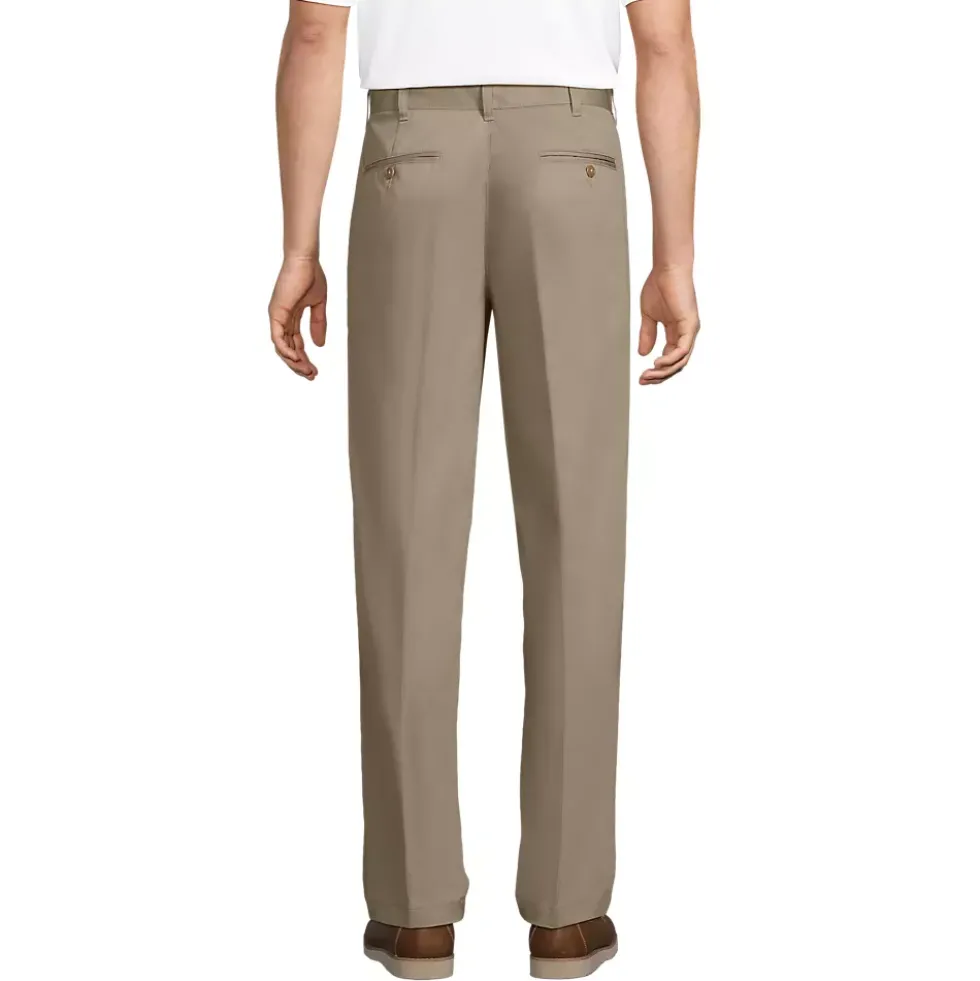 School Uniform Boys Iron Knee Blend Plain Front Chino Pants